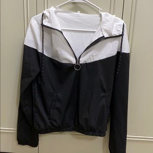 Half zip up windbreaker